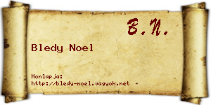 Bledy Noel névjegykártya